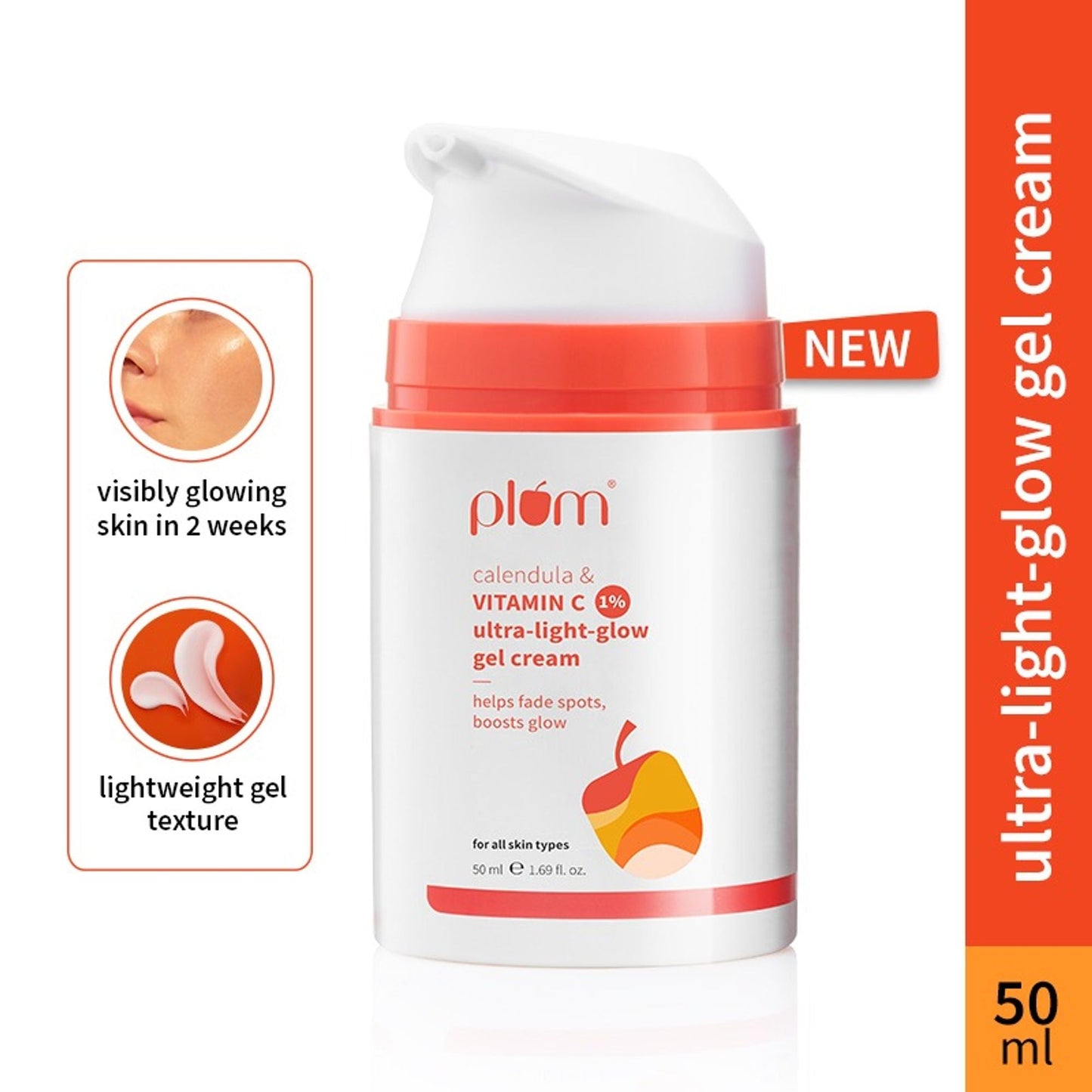 Plum 1% Vitamin C Ultra-Light-Glow Boosting Gel Cream