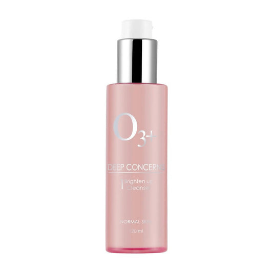 Pink skincare bottle with silver cap on a white background