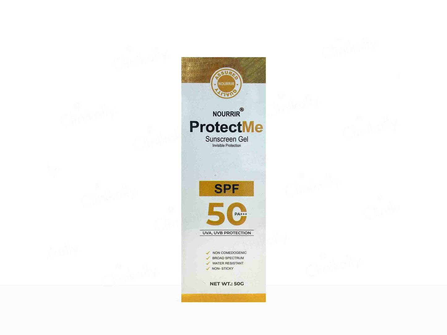 Nourrrr ProtectMe Sunscreen Gel packaging on a white background