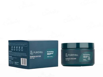 PUREHILL hair revitalizing conditioner jar and packaging on a white background