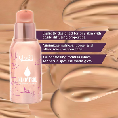 Glam21 Oil Control Hydrating Foundation - 05 Chiffon