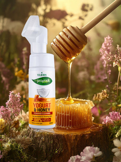 VI-JOHN Prakritik Yogurt & Honey geling Face wash Restores glow, Made With 100% Natural Bio Actives