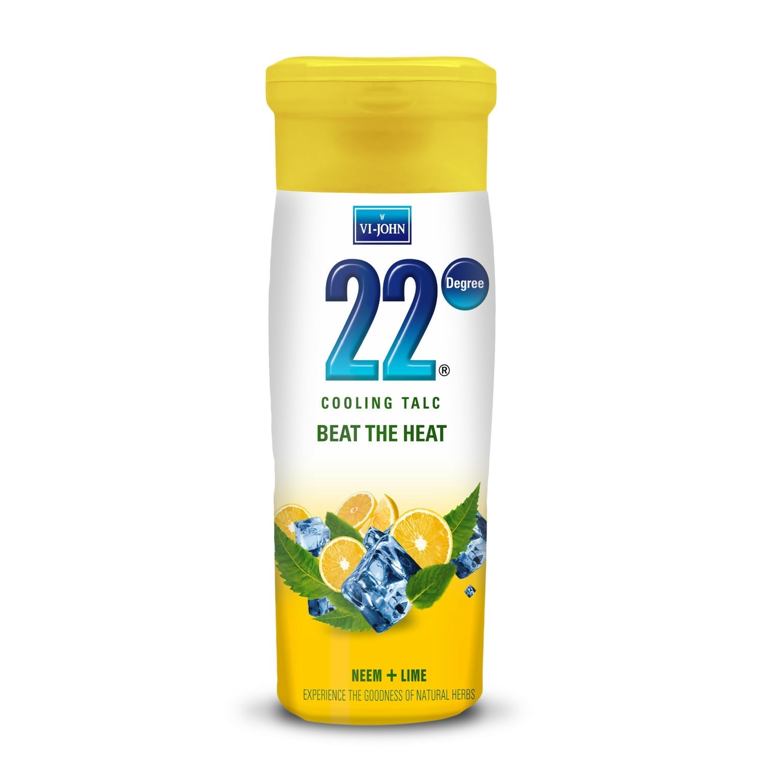 VI-JOHN 22 Degree Cooling Talc Beat the Heat Neem and Lime