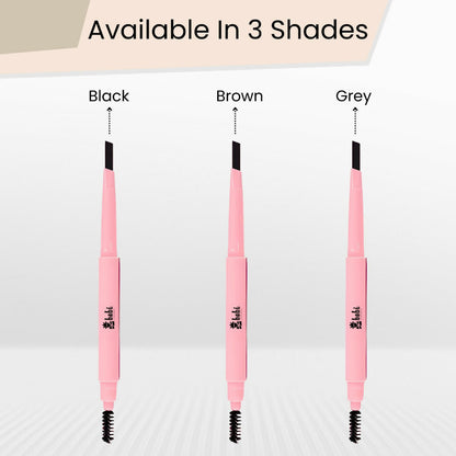 BOBI Eyebrow Pencil Black Waterproof Smudgeproof Finish