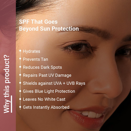 Neude Sunstoppable Sunscreen with SPF 45 PA+++ & No White Cast For Men & Women