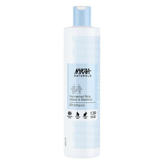 Nykaa Naturals Anti-Frizz Shampoo With Fermented Rice Water, Bamboo & Argan Oil