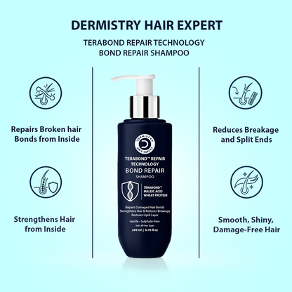 Dermistry Bond Repair & Restore Hair Serum & Shampoo TeraBond Maleic Acid Protein
