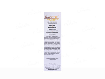 Raystop Sunscreen Lotion SPF 50 PA+++