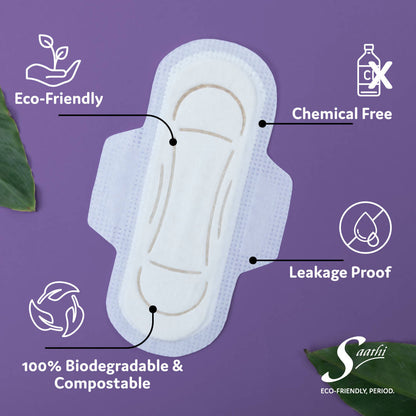 Saathi Overnight Banana Fiber Sanitary Napkins