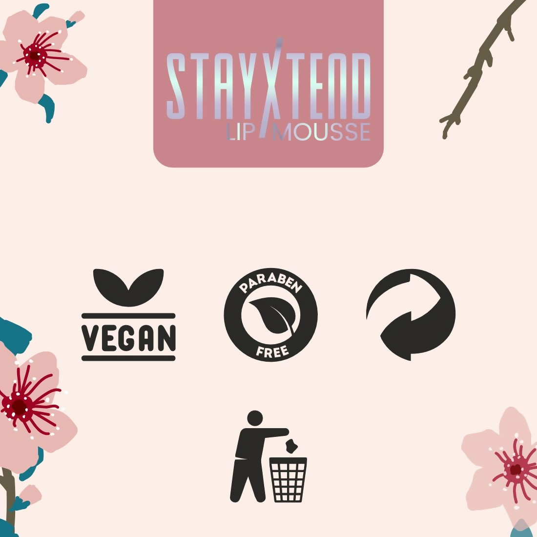 Matt Look Stayxtend Lip Mousse - Dusky Nude
