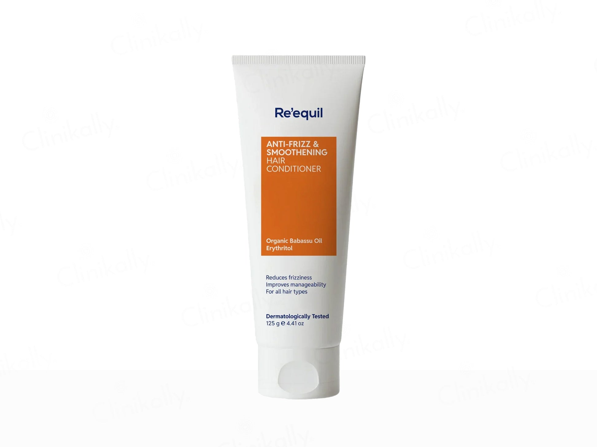 Tube of Re'equil conditioner on a white background