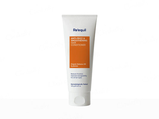Tube of Re'equil conditioner on a white background