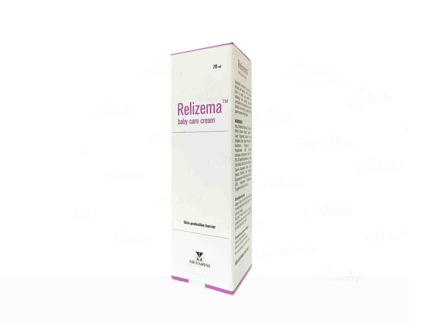 Relizema baby care cream packaging on a white background
