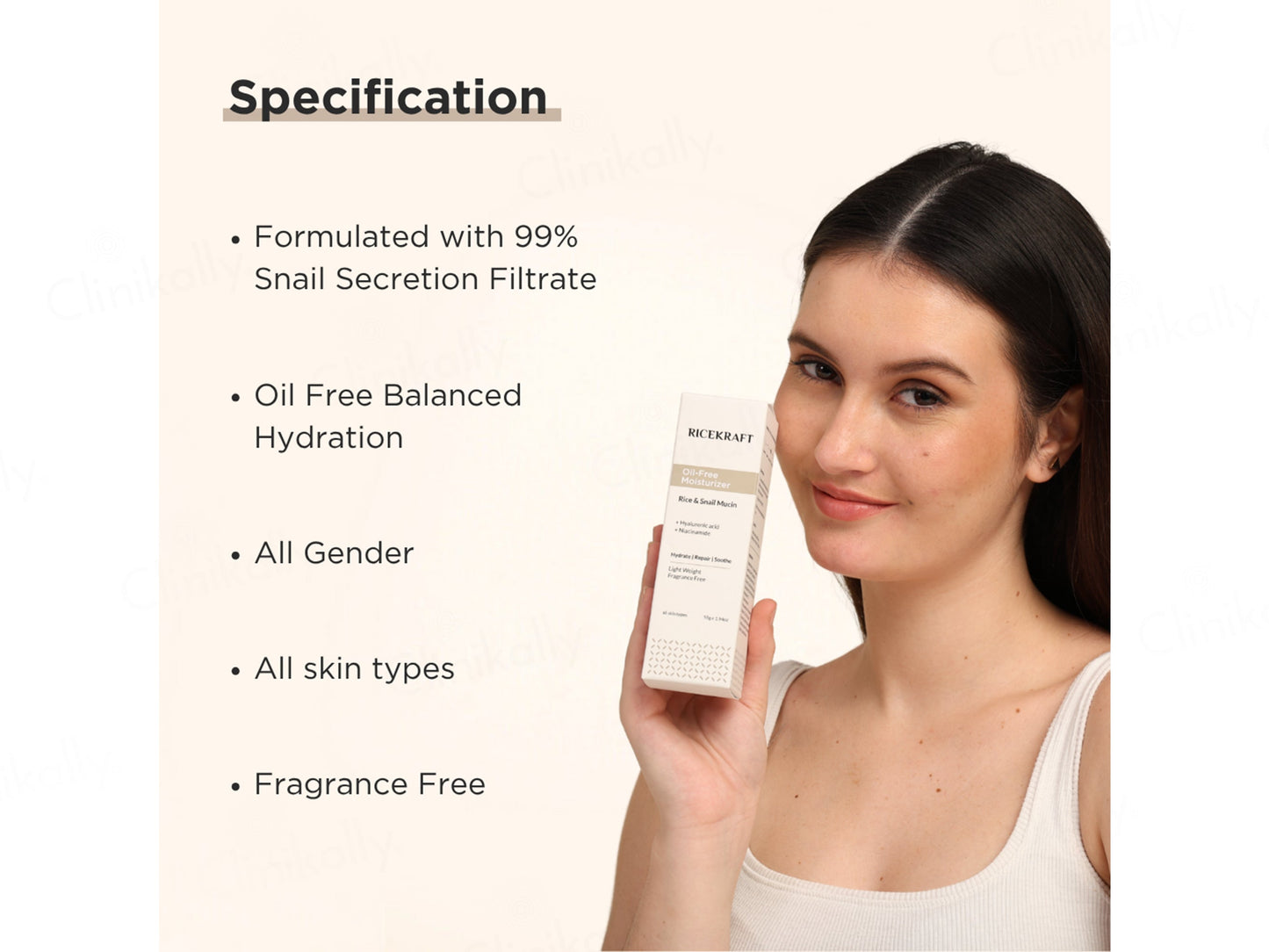 RiceKraft Rice & Snail Mucin Oil-Free Light Weight Moisturizer