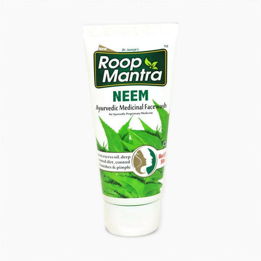 Roop Mantra Neem face wash tube on a white background