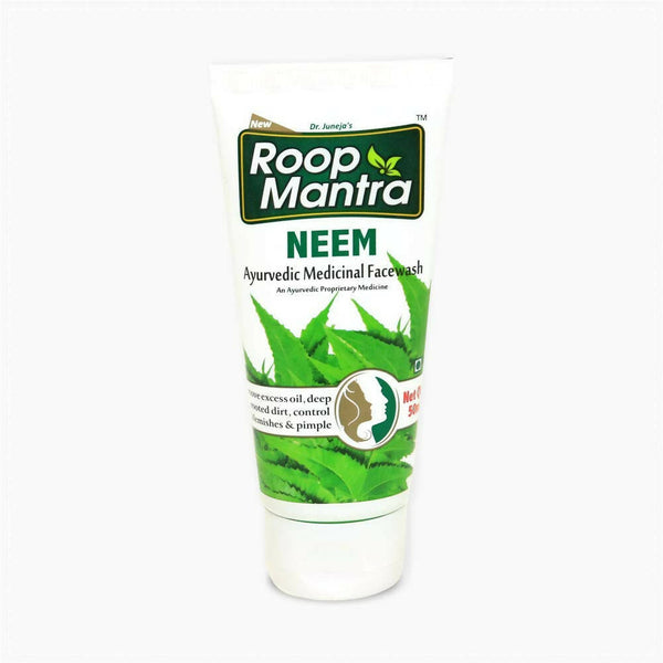 Roop Mantra Neem face wash tube on a white background