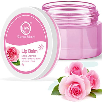 Nuerma Science Rose Petals Lip Balm | Long Lasting Moisturizing Lips