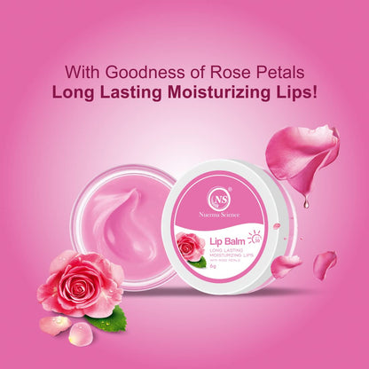 Nuerma Science Rose Petals Lip Balm | Long Lasting Moisturizing Lips