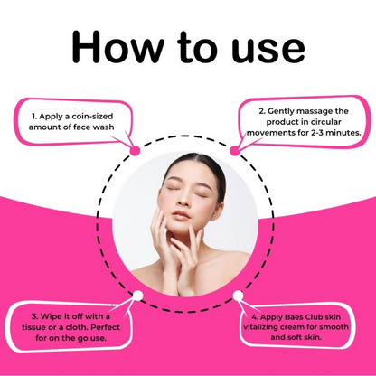 Baes Club Waterless Face Wash Formalized to Remove Pollution PM