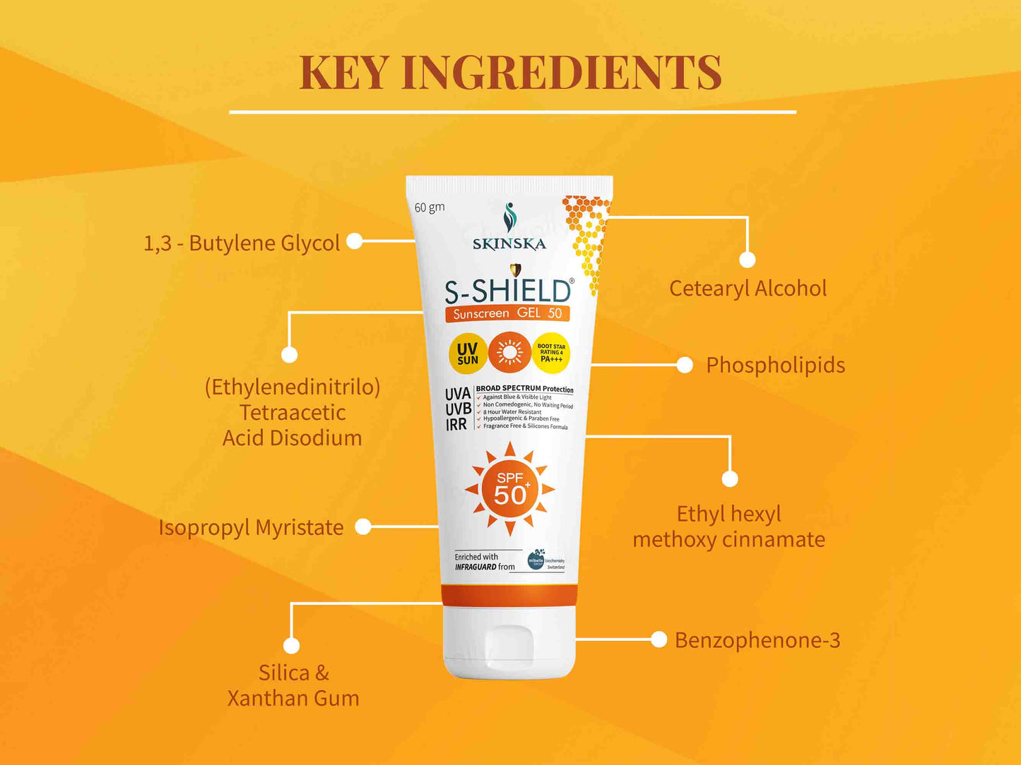 S-Shield Sunscreen Gel SPF 50