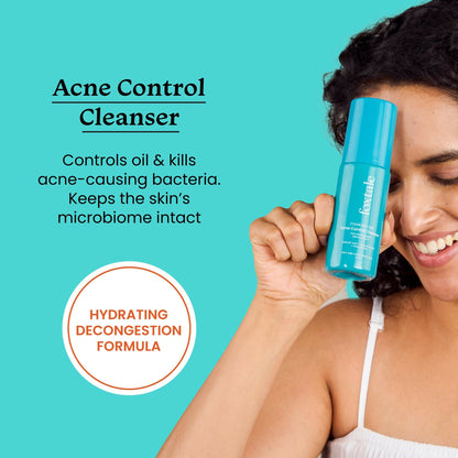 Foxtale 2% Salicylic Acid Acne Control Cleanser For Oily And Acne Prone Skin - Reduces Pimples and Breakouts