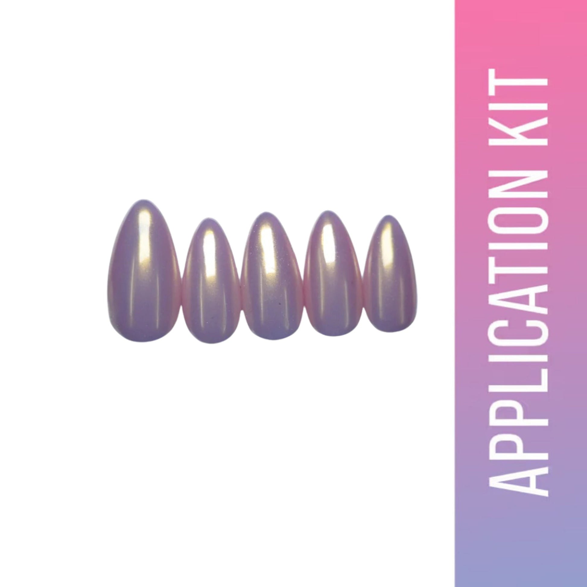 SOEZI Pop Of Pink Reusable Press On Nails - Application Kit