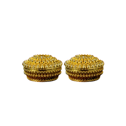 Sri Rudra Gold Fancy Tray Round Bowl (EAN 8906101491865)