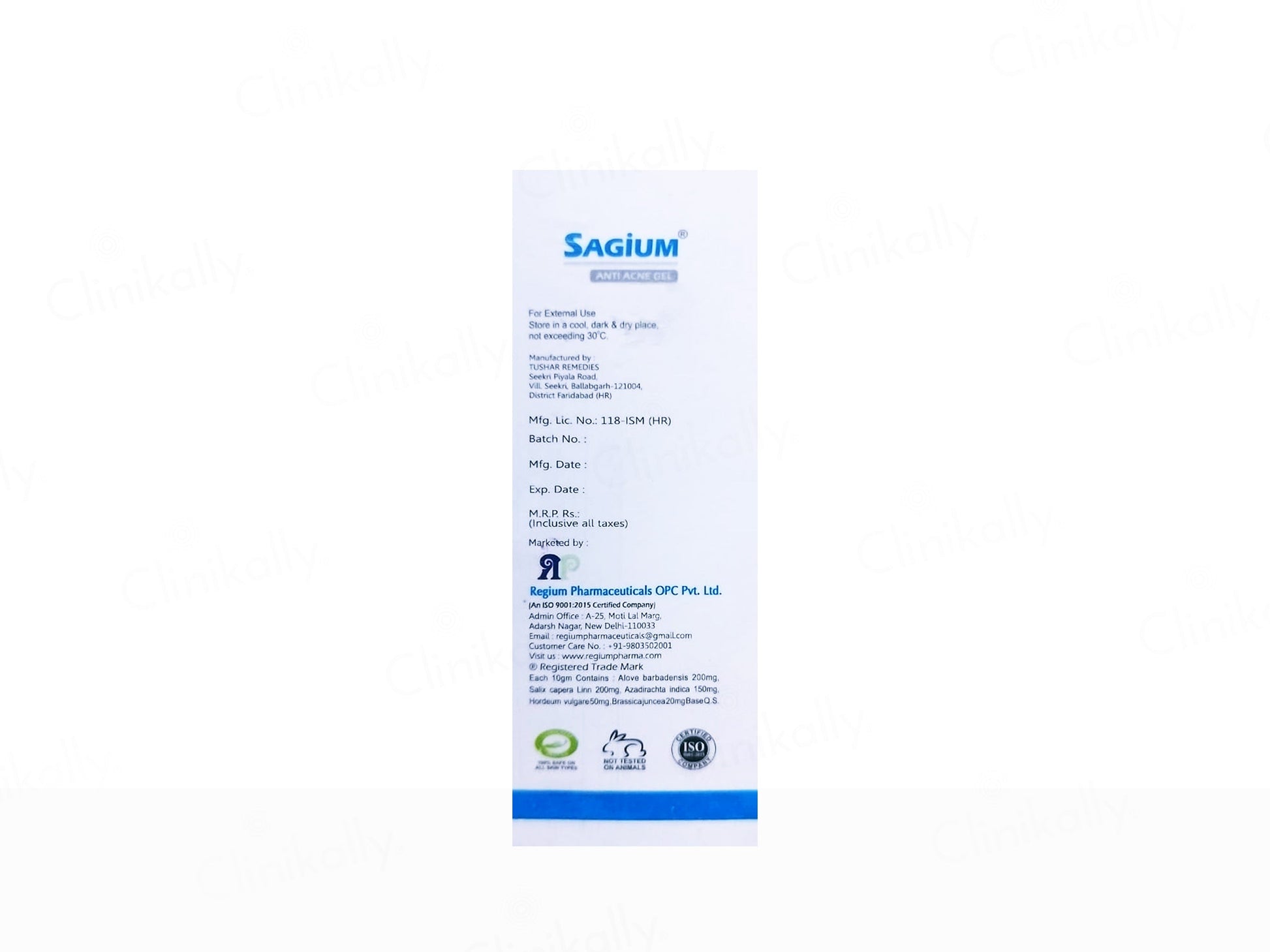 Sagium Anti Acne Gel