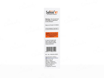 Salisia KT Anti Dandruff Shampoo