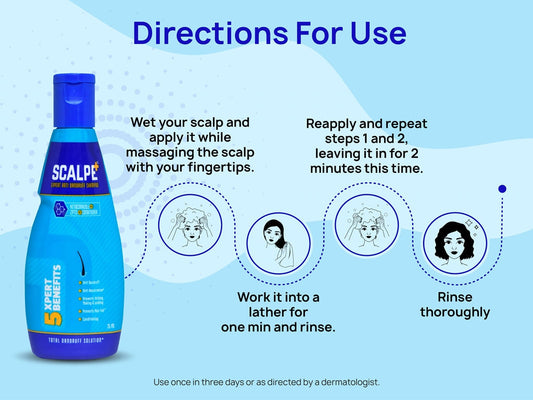 Scalpe + Total Anti Dandruff Shampoo