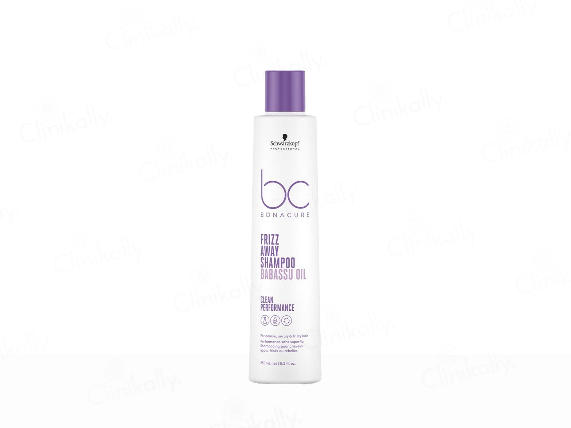 Schwarzkopf BC Bonacure shampoo bottle on a white background