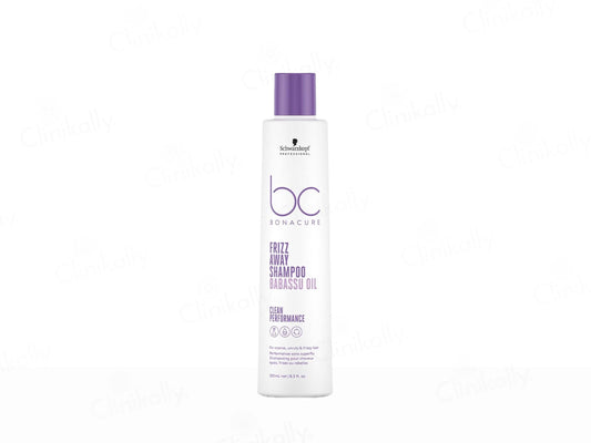 Schwarzkopf BC Bonacure shampoo bottle on a white background
