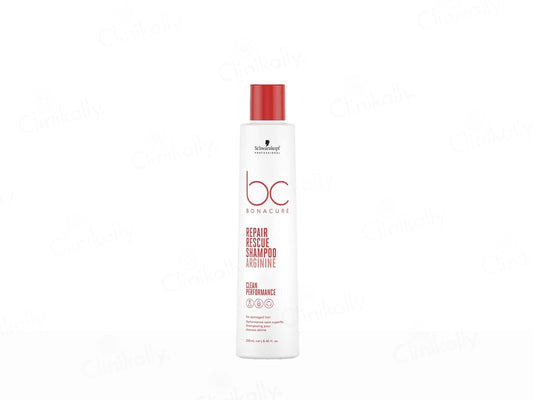 Schwarzkopf bc bonacure shampoo bottle on a white background