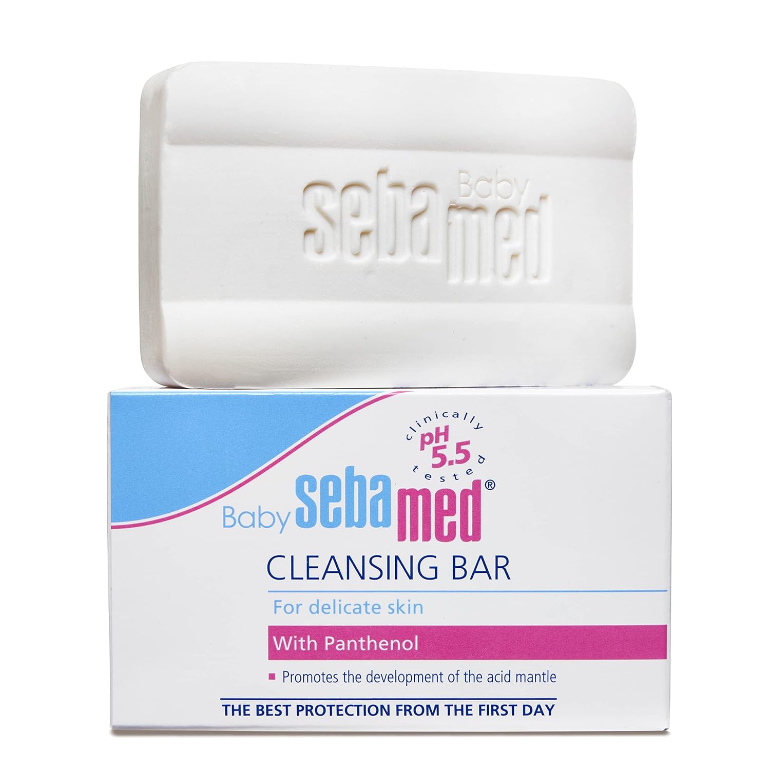 Sebamed Baby Cleansing Bar|pH 5.5 |Newborn bathing|Soap Free|Tear Free|100 gm