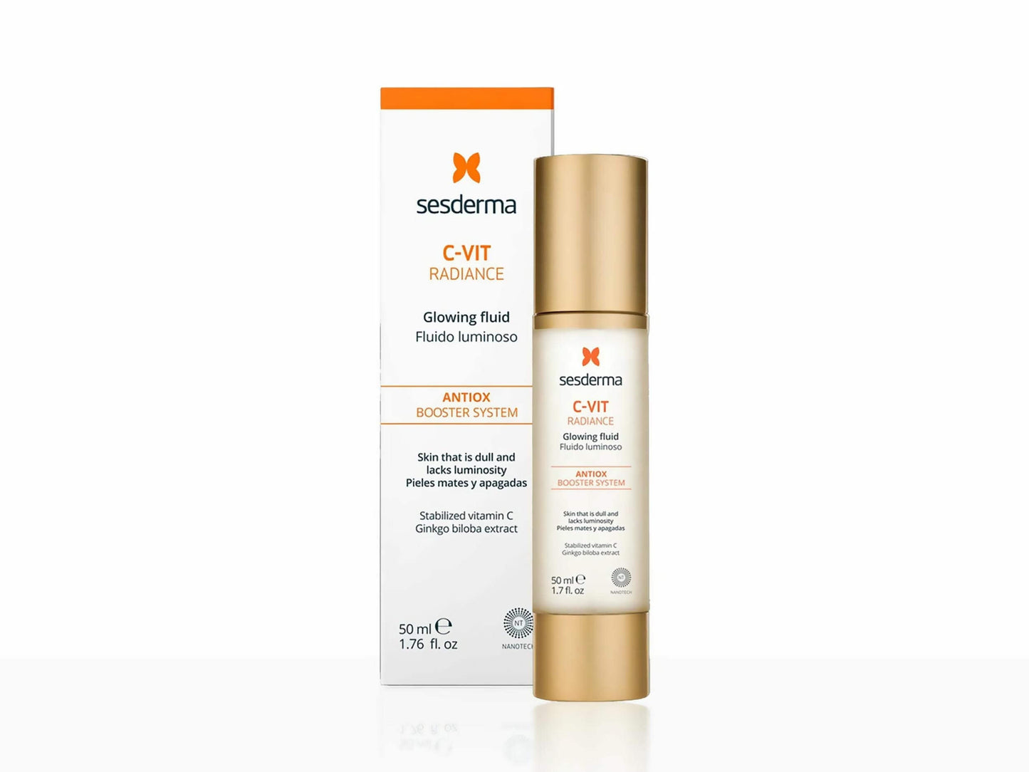 Skincare product with Sesderma branding on a white background