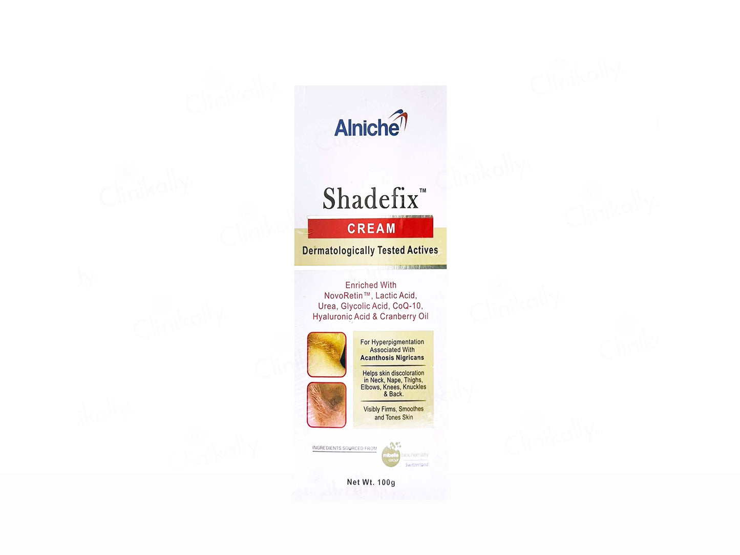 Alniche Shadefix Cream packaging on a white background