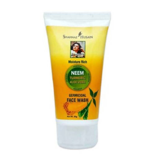 Shahnaz Husain Neem Turmeric Aloe Vera Germicidal Face Wash tube on a white background