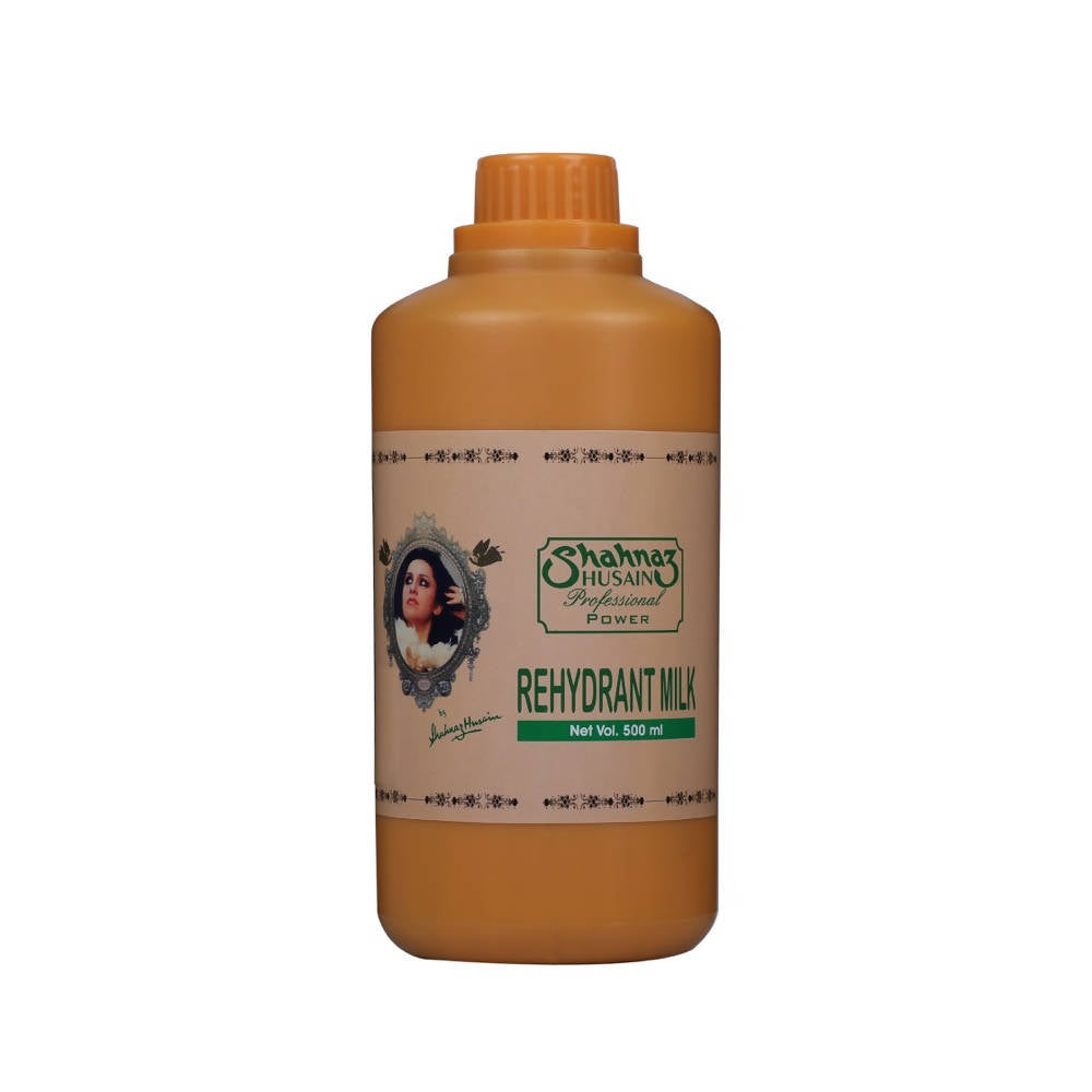 Bottle of Shahnaz Husain Rehydrant Milk on a white background