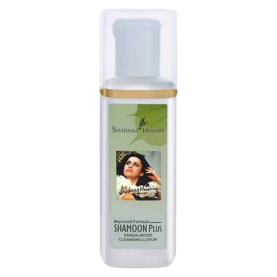 Shahnaz Husain Shampoo Plus bottle on a white background