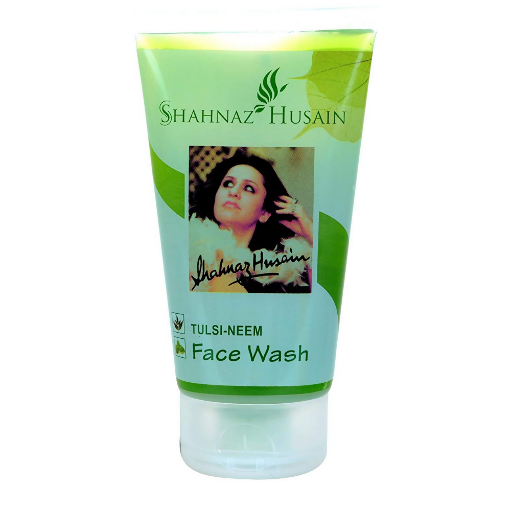Shahnaz Husain Tulsi-Neem Face Wash tube on a white background