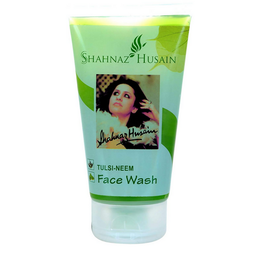 Shahnaz Husain Tulsi-Neem Face Wash tube on a white background
