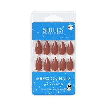 Shills Professional Reusable Press On Nails Almond - SPN637