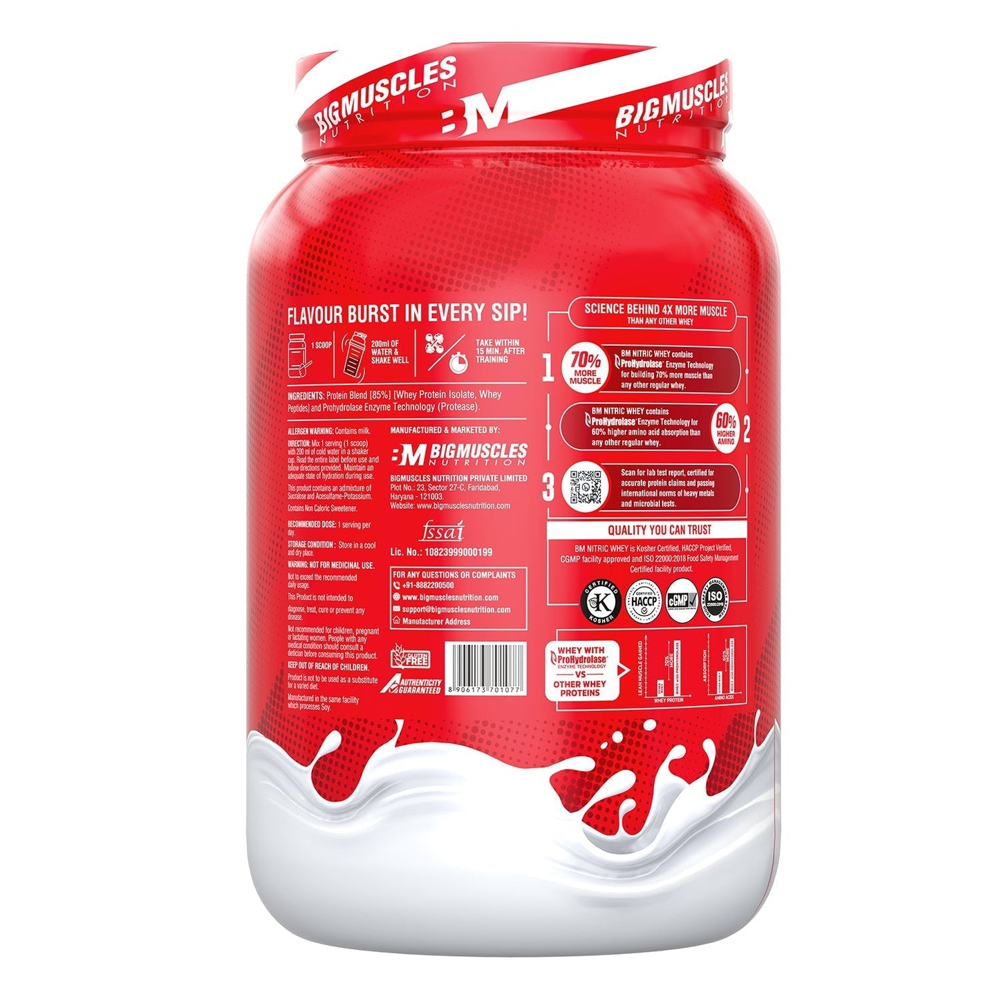 Big Muscles Nutrition Nitric Whey Protein