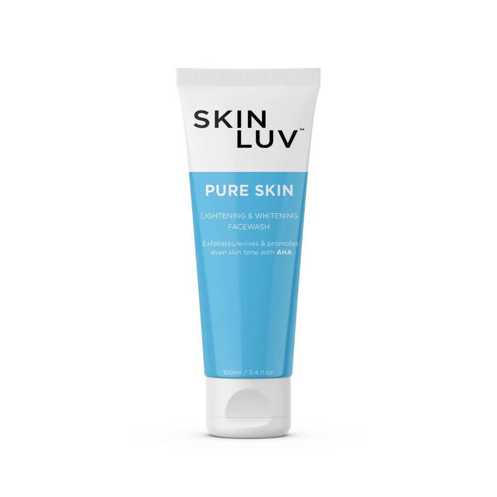Tube of Skin Luv Pure Skin Facewash on a white background