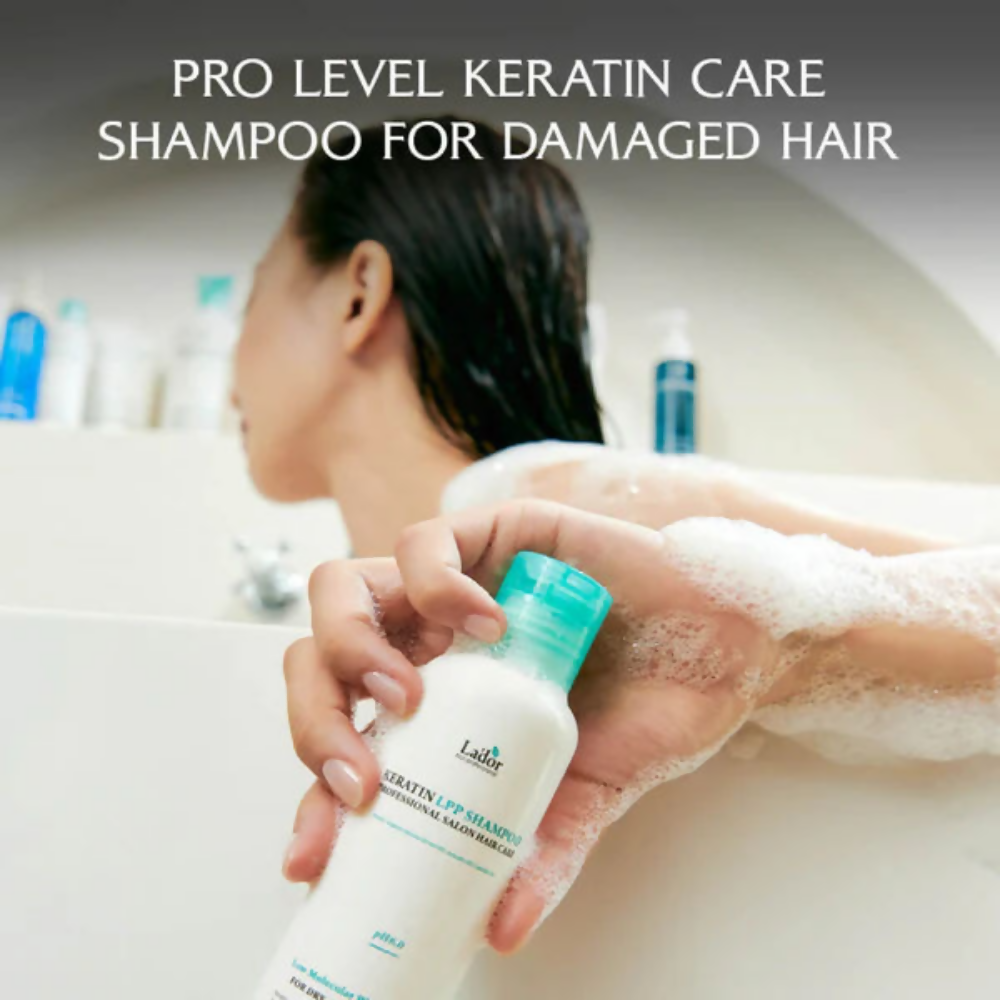 La'dor Keratin LPP Korean Shampoo - Sulfate-Free, Keratin-Safe Protein Shampoo for Frizz-Free Hair