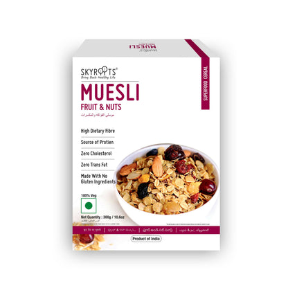 Skyropsis Muesli Fruit & Nuts packaging on a white background