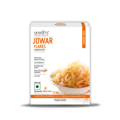 Skyropps Jowar Flakes packaging on a white background