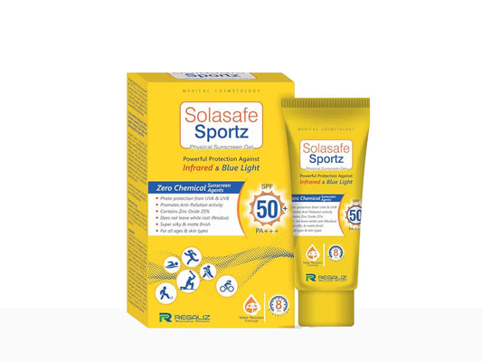 Solasafe Sportz sunscreen packaging on a white background