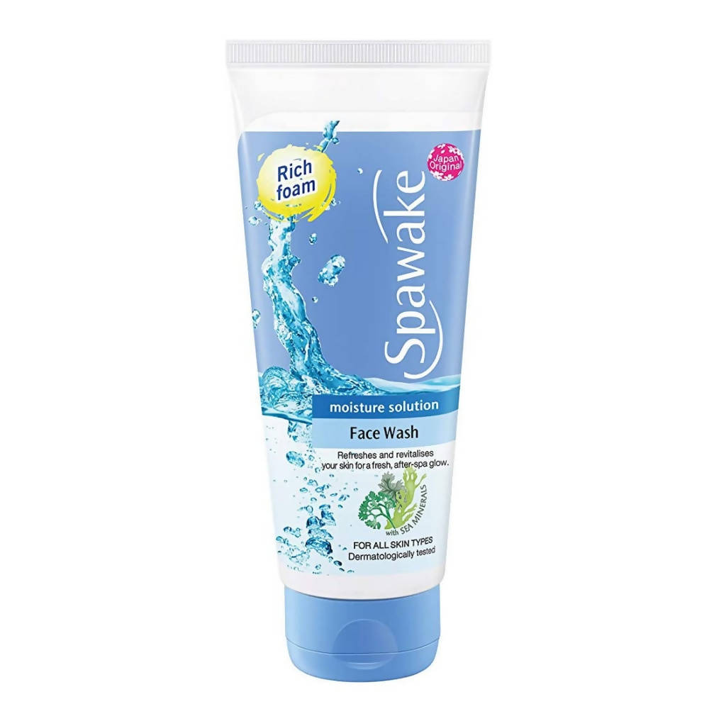 Spawake face wash tube on a white background