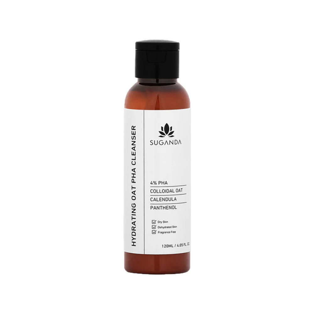 Suganda hydrating cleanser bottle on a white background